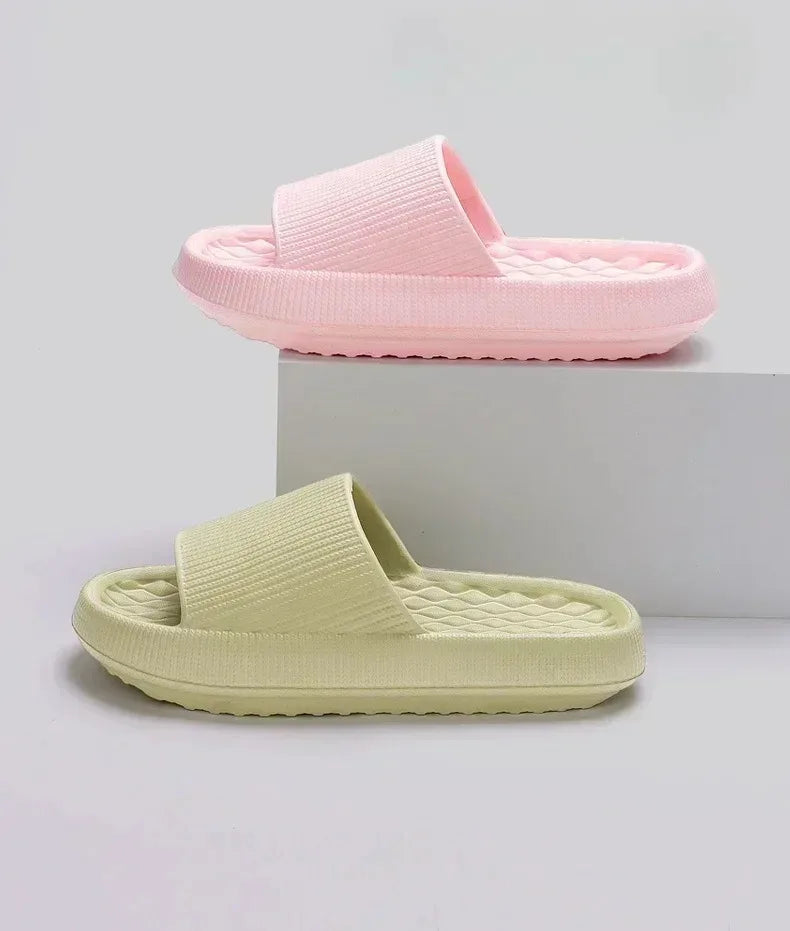 Frauen Dick Plattform Cloud Hausschuhe EVA Weich Sohle Kissen Slides Sommer Strand Flip Flops Frauen Rutschfest Badezimmer Heim Hausschuhe