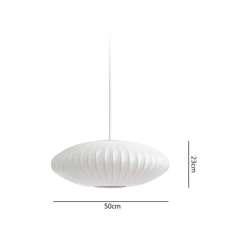 Italian Silk Cloth Pendant Lights Creative Living Room Pendant Hanging Lamps Modern Dining Room Lamps Decoration Indoor Lighting