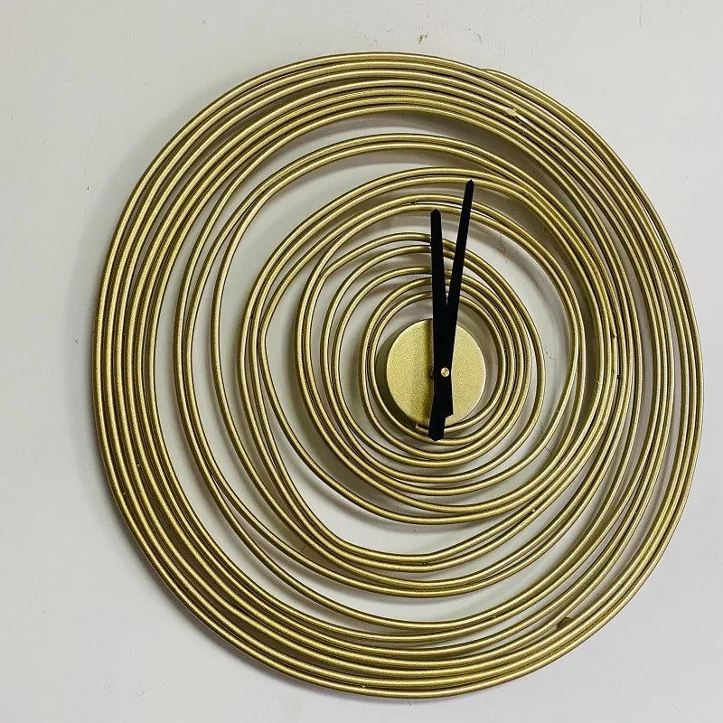 Fashion Creative Round Wall Clock Home Decoration for Bedroom Living Room Super Silent Design Metal Wall Hanging Clocks Watch
