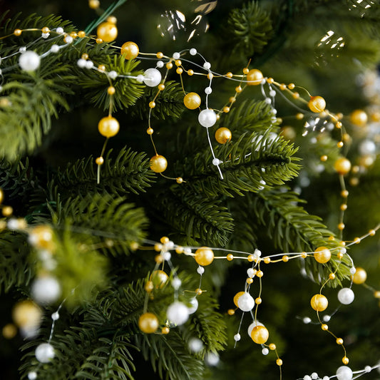 Weihnachtsdekoration 2 Meter Kristallperlenkette Anhänger DIY Materialpaket Weihnachtsbaumdekoration