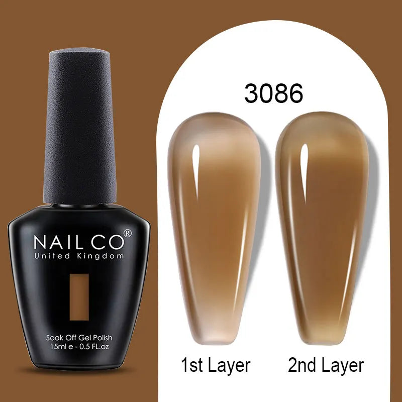 NailCO Gel Nail Polish Nail Art Translucent Vernis Semi Permanent UV LED Lamp Gel Manicure for Gel Polish Nail Glue Productos