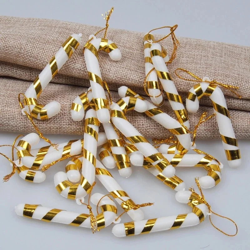 Choice Candy Cane Mini Weihnachtsbaum Deko - 12 Stück, Klein