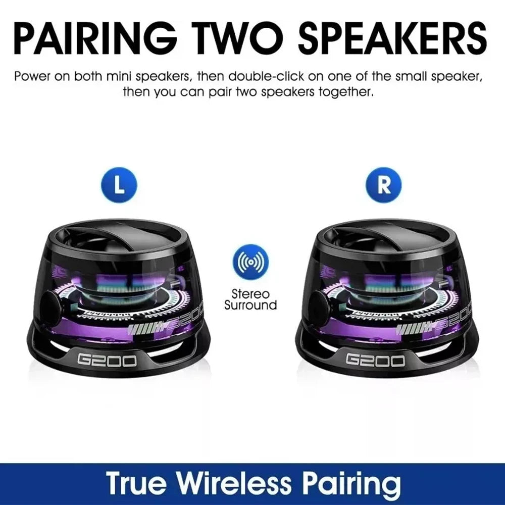 Bluetooth-Lautsprecher 2025: 5.3-Speaker Outdoor-Magnetic - RGB Lighting Collection