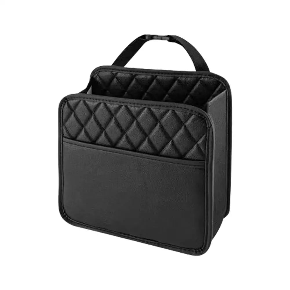 Multifunctional Car Seat Storage Bag Leather Storage Bag Garbage Bag Storage Bag Hanging Seat Back Tissue Water Cup Holder