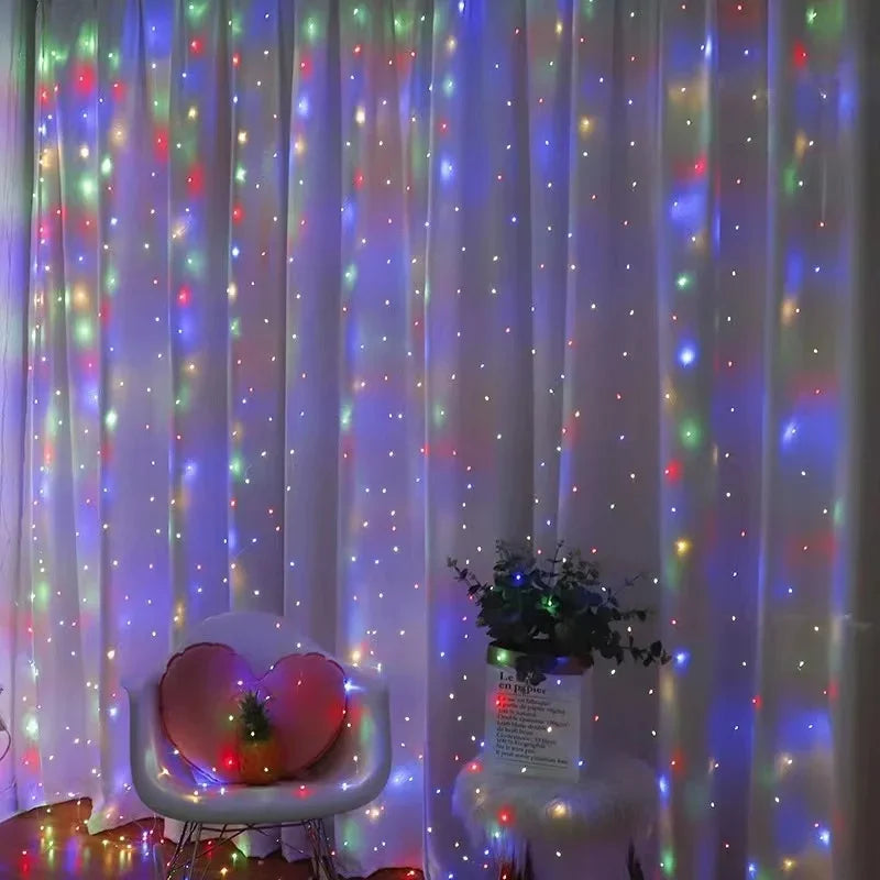 FEICAN Fairy LED Curtain Lights - USB Fernbedienung Wasserdicht