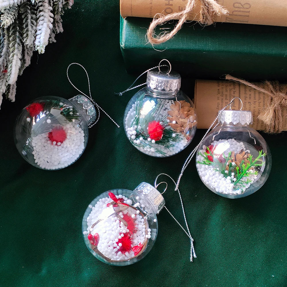 Partigos Hängende Schneekugel Kristall - Kapazität 5 Stk; Größe Ø4 cm