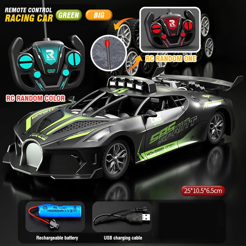 RC Car Toy 2.4G Drift Racing Remote Control Car High Speed Off Road Racing Car Toys for Boys Christmas Indoor Outdoor Gifts