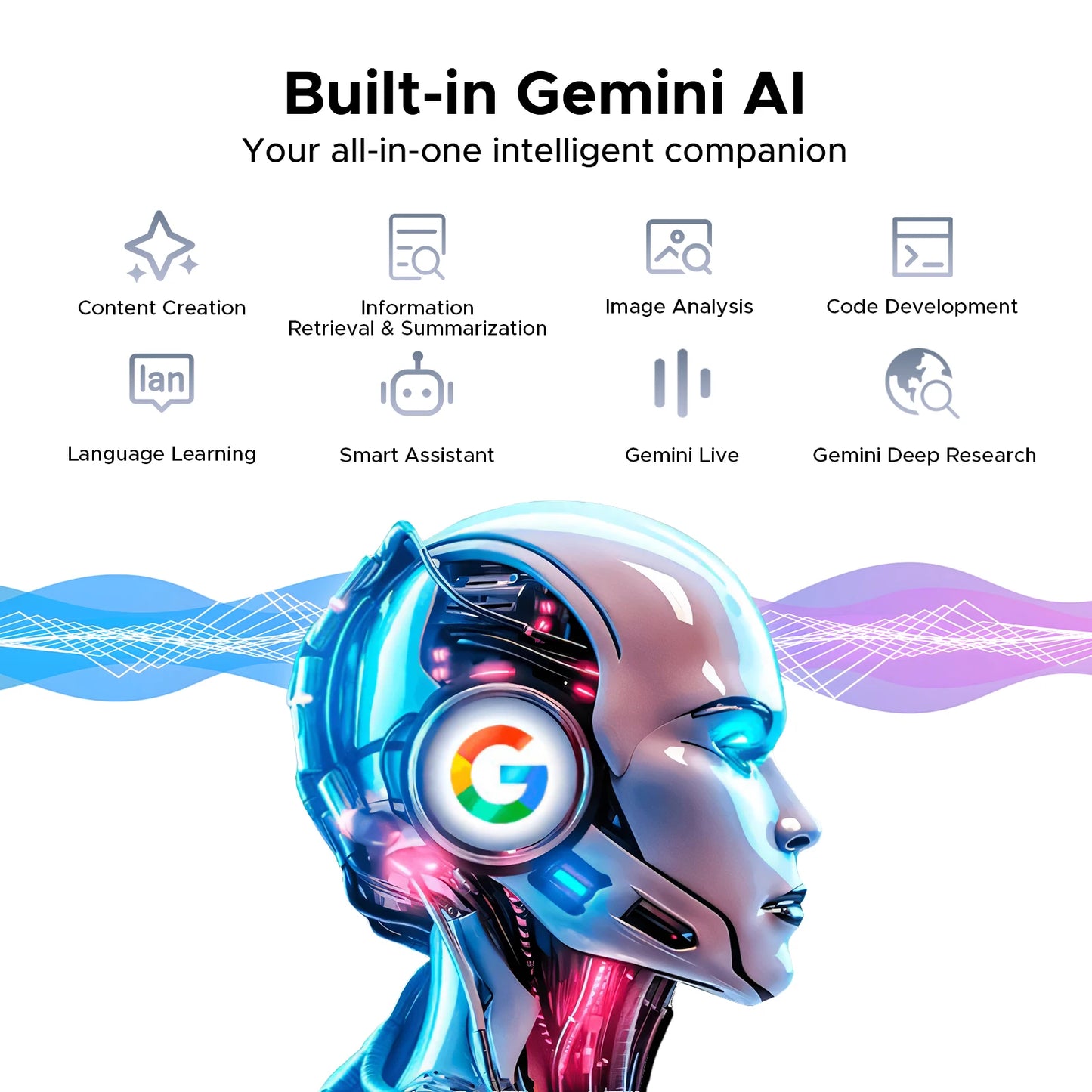 DOOGEE Tab E3 Gemini AI - 12 Zoll Display, 8800mAh Akku, Helio G100