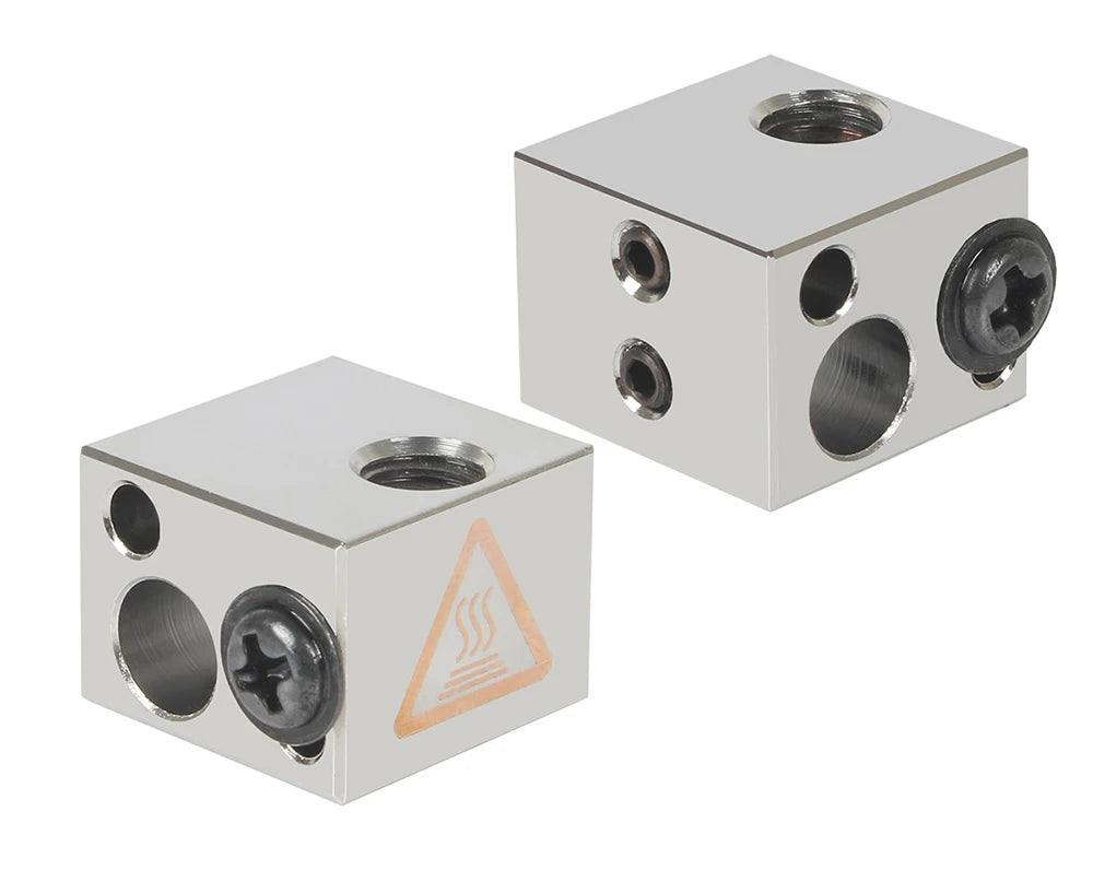 LERDGE Aluminium Heat Block For J-head Extruder HotEnd 3D Printers High Temp Silicone Socks Parts BP6 Heating Block Accessories