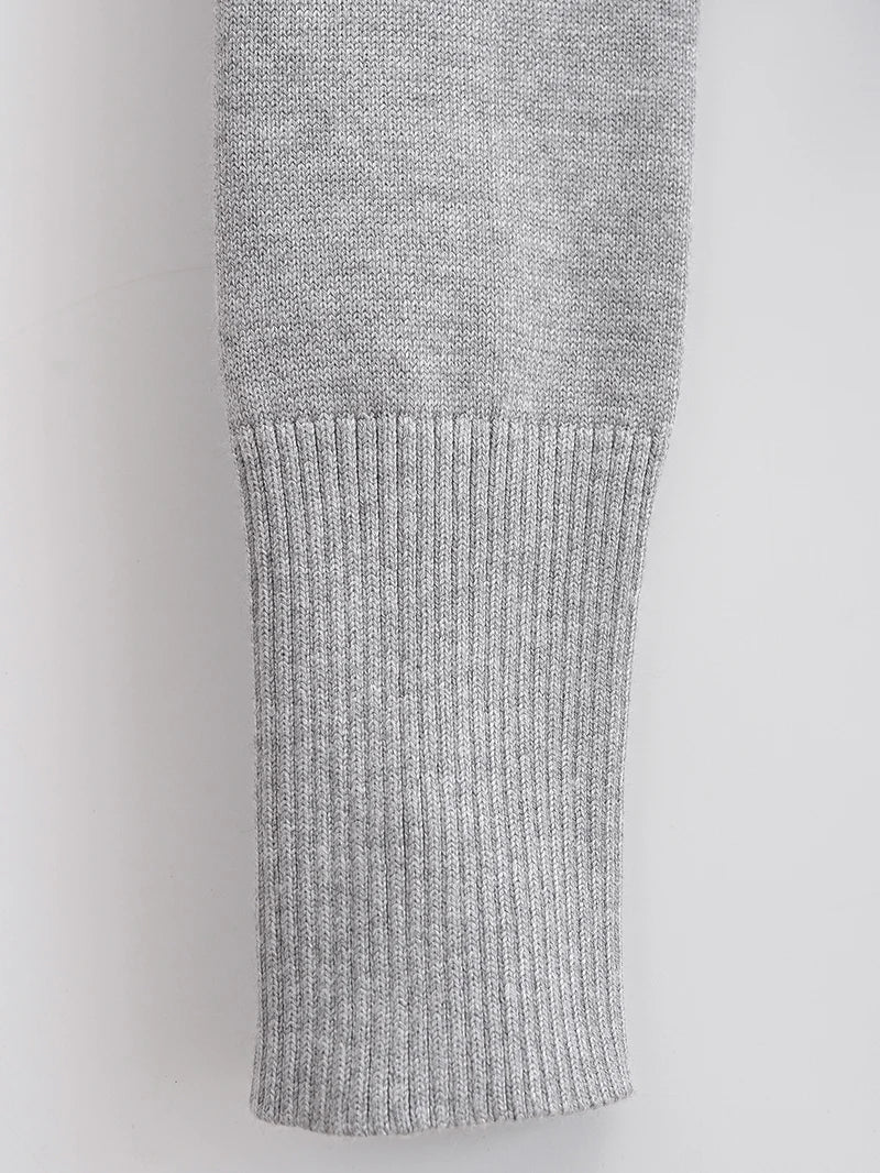 BRUSCRESTCN Korean Crop Cardigan - Größe M Schwarz