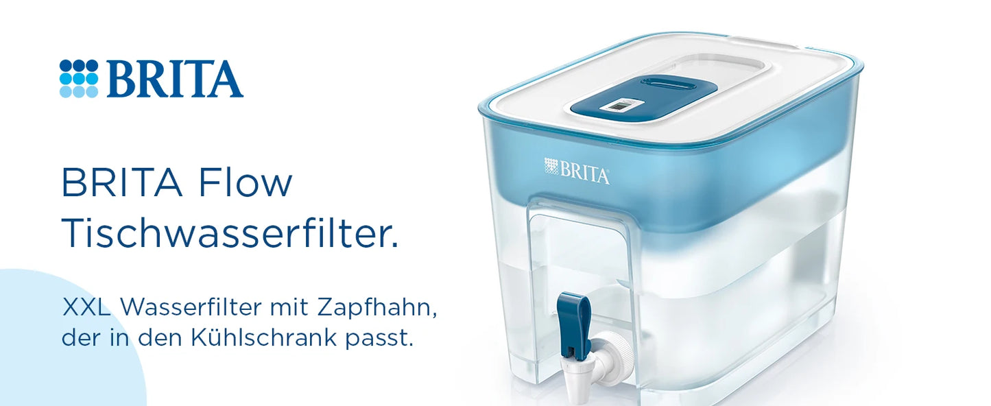 Flow XXL Wasserfilter Mit Zapfhahn - Kapazität 8,2 l, MAXTRA Pro