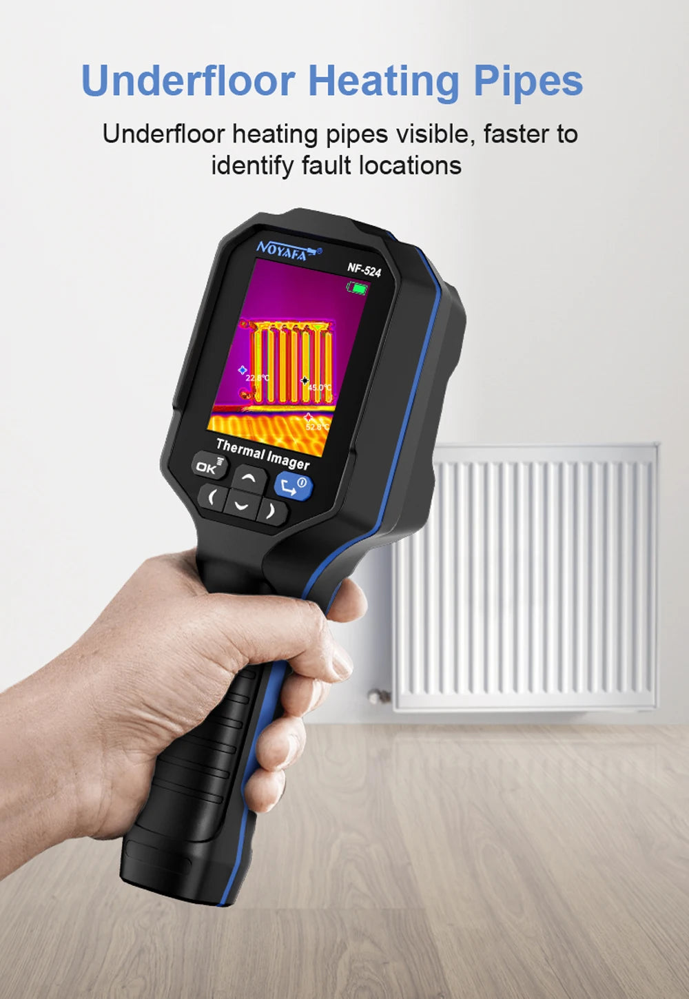 NOYAFA Infrarot Wärmebildkamera 120x90 Thermal Imaging Camera NF-524 Thermal Imager Pipeline Leak Automotive Inspect Tools