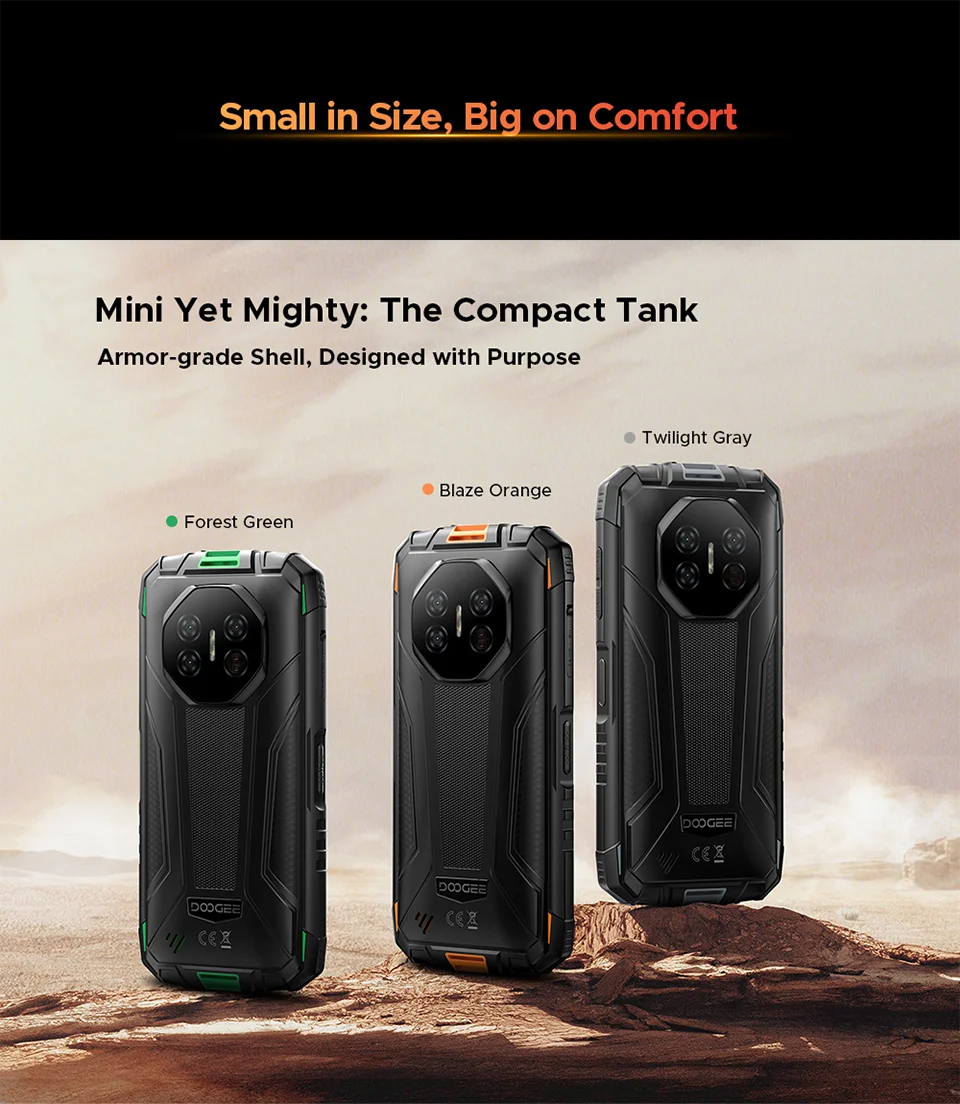 DOOGEE Fire 3 Ultra Robustes Telefon - Kapazität 8350mAh 18W 5,5 Zoll