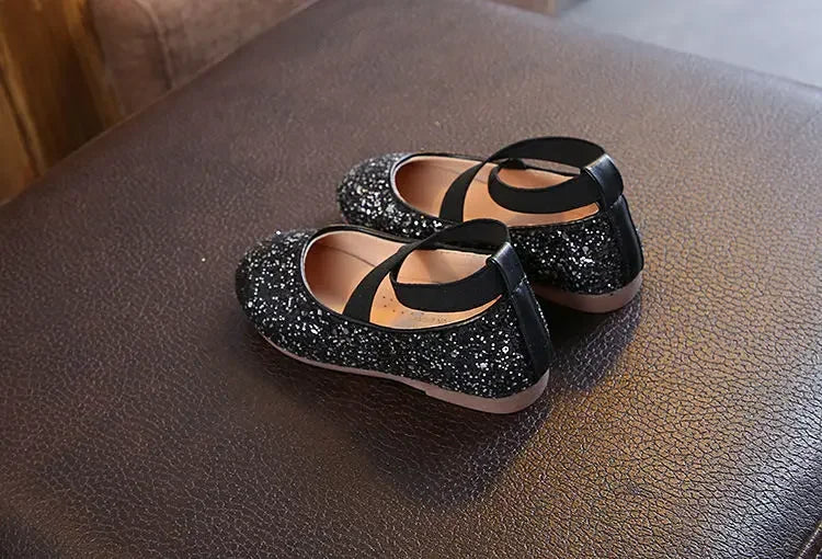 Mädchen Prinzessin Schuhe 2025 - Frühling Herbst Baby Weiche Sohle Tanz Ballet Flats - Rosa Bling Süße Schuhe 7-13J Größe 26-35