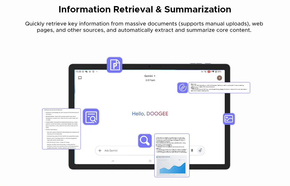 DOOGEE Tab E3 Pro 2-in-1 Tablet - 256GB ROM, 32GB RAM, 13 Zoll Display