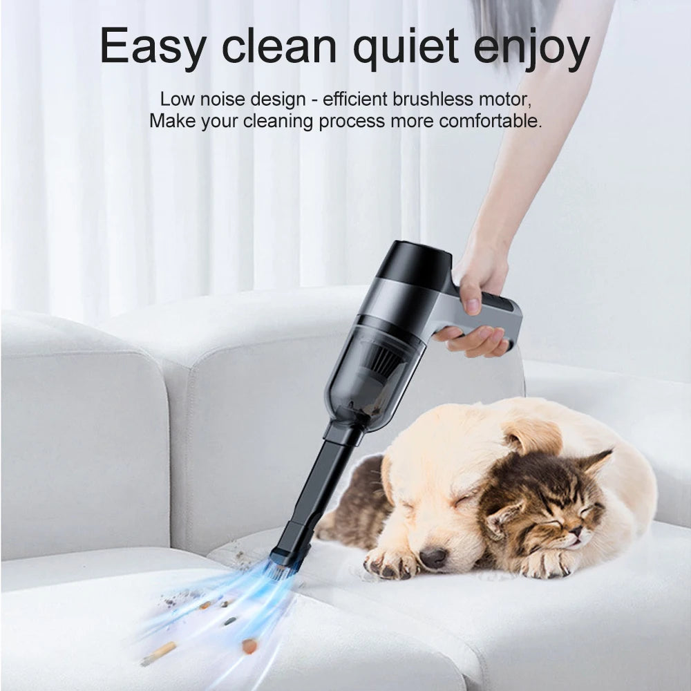 Vacuum Cleaner Strong Suction Cordless Cleaning Machine Robot Home Appliance Car Accessories Powerful Portable Cleaner for Car