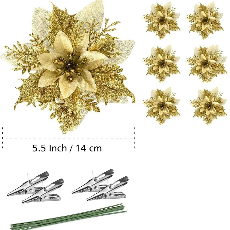 FestivaDecor DekoSet Weihnachtsdeko - 12/24/36 Kunststoff