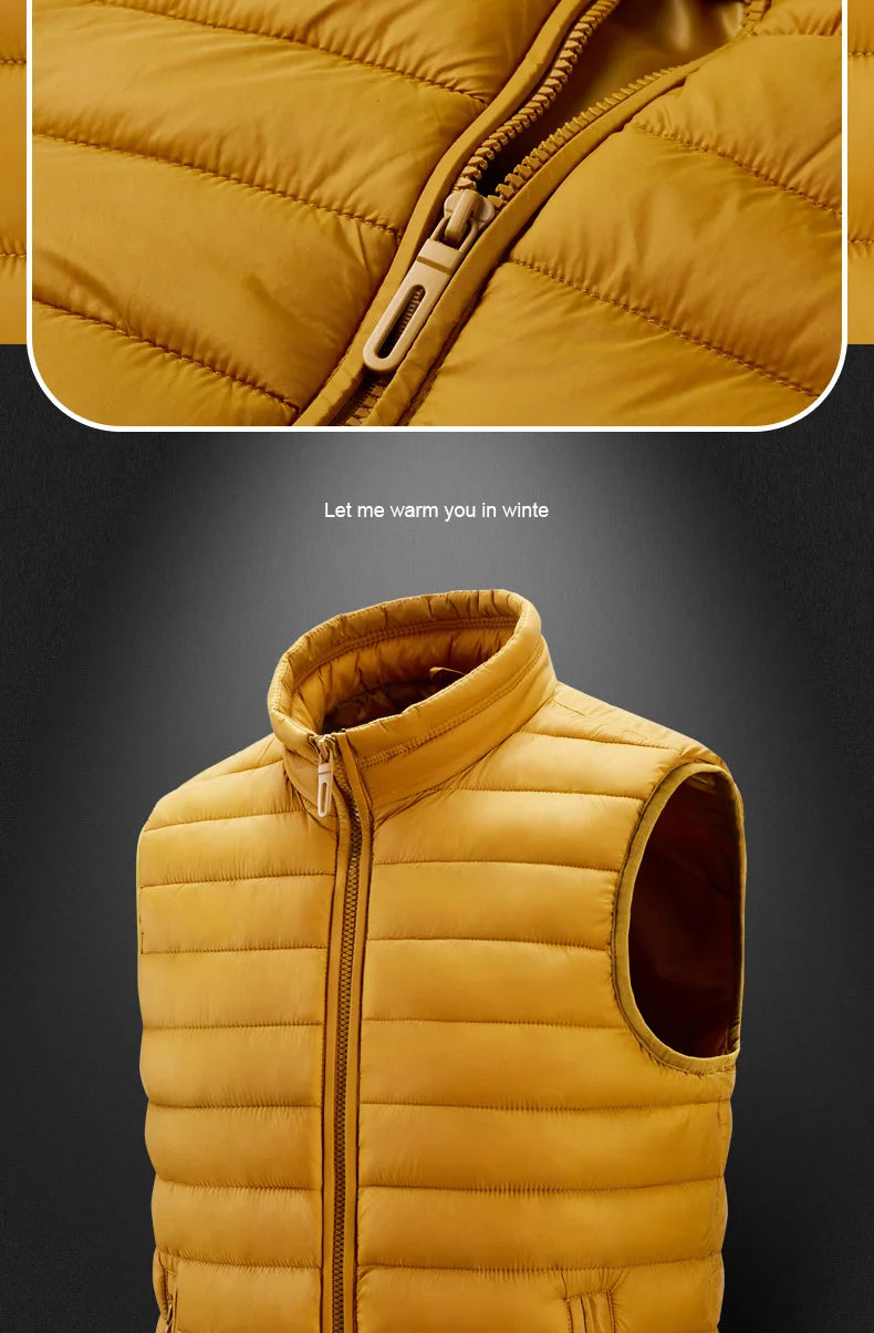 Neue Männer Weste Ultraleicht - 90% Daune, wasserdicht, Gr.L