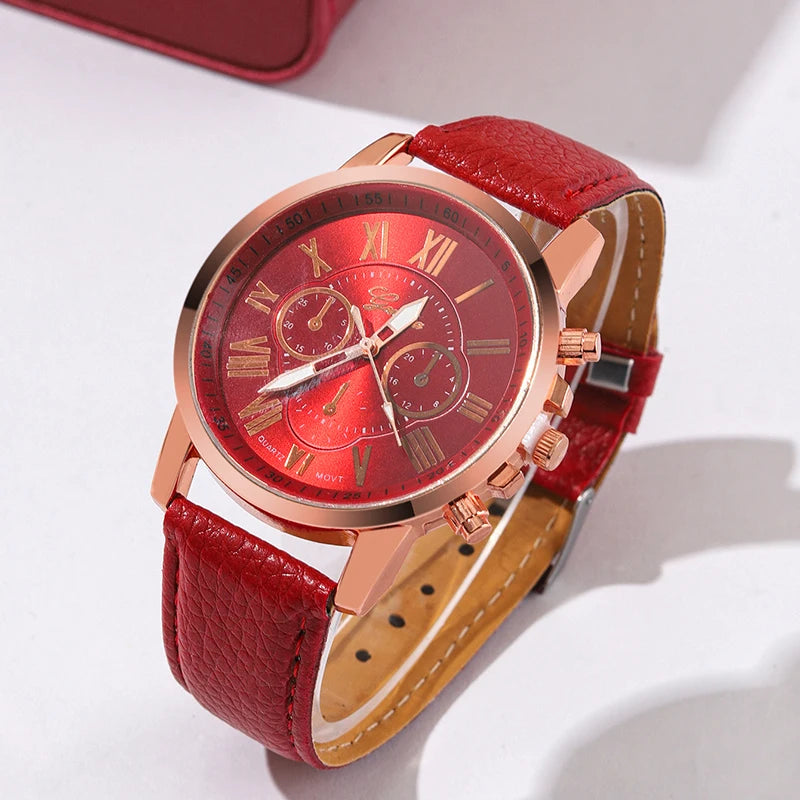 Damen-Uhren-Set 2025: Luxury-Rhinestone Fashion-Elegant - Quartz Watch Collection