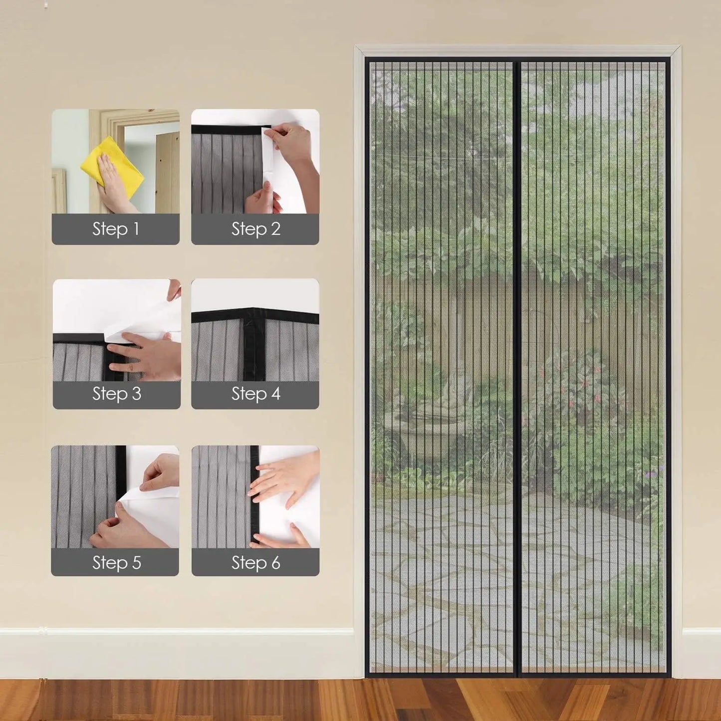 Choice Magnetischer Türvorhang - Mückenschutz 90x210 cm