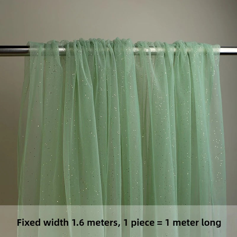 TüllPro Glitzer-Tüll - Chiffon Polyester 160cm Reißfest