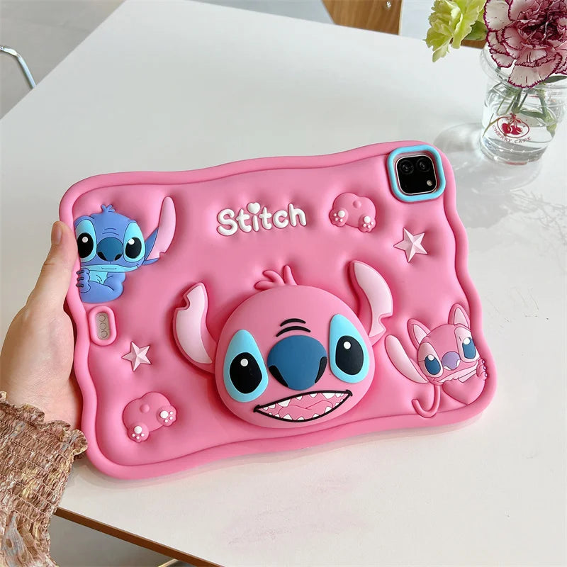 Stich 3D Cartoon Silikon - iPad 10,2/10,9 Zoll, stoßfest