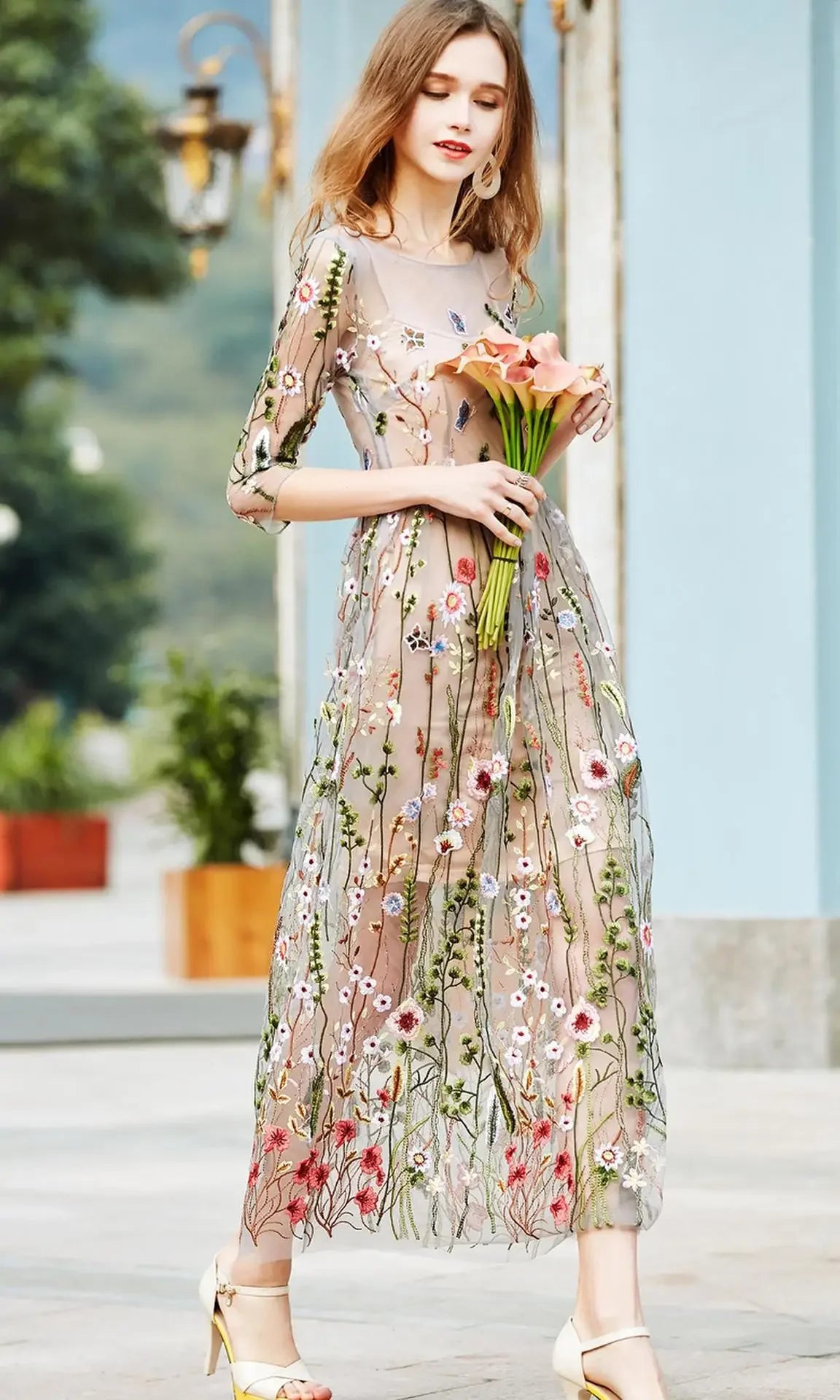 Damen Partykleid 2025 - Elegant Party Dress Bohemian Summer Seaside Resort Beach Long Skirt