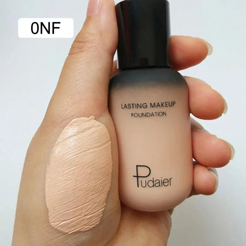 Face liquid foundation makeup waterproof base whitening cover dark circle