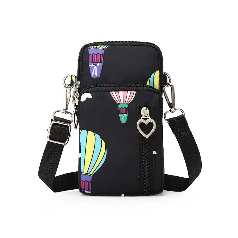 Crossbody Taschen Frauen 2025 - Wasserdicht Nylon Multifunktion Casual - Kleine Tasche Handy Hülle Crossbody Sport Geldbörse
