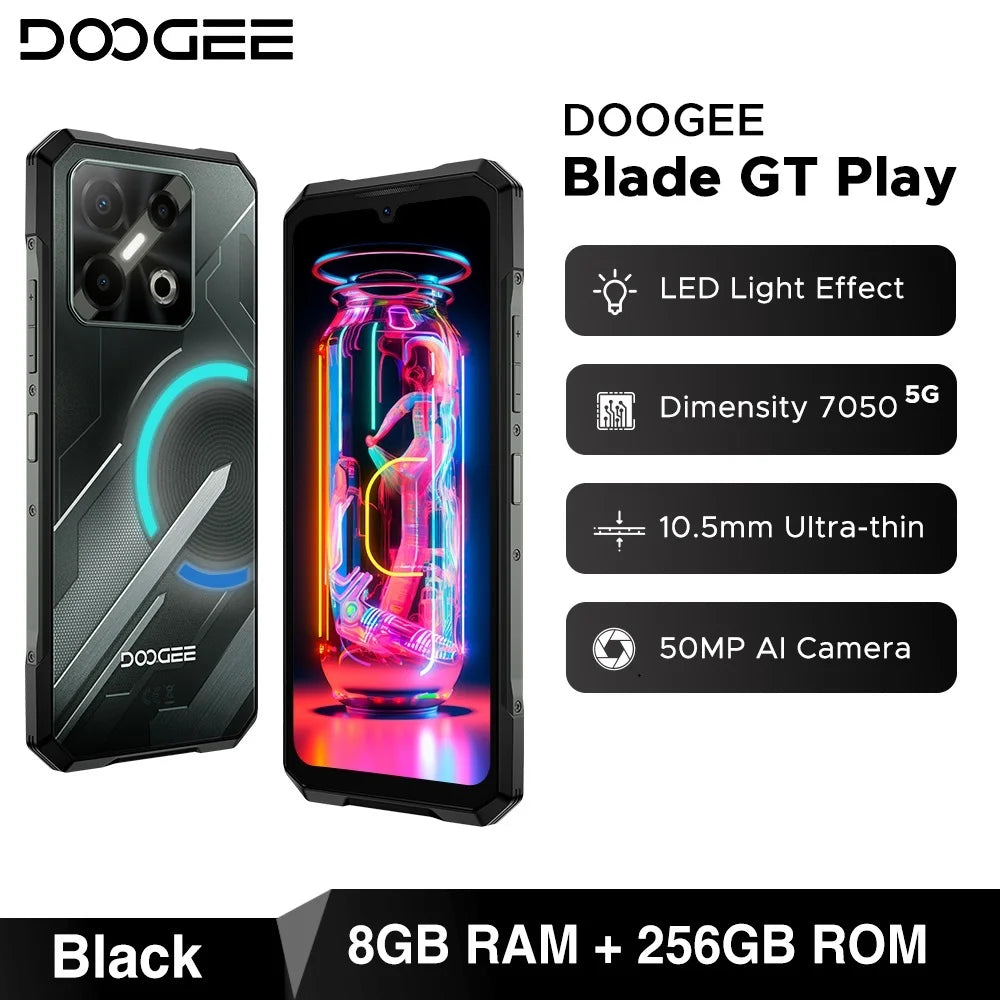 DOOGEE Blade GT Play Robustes 5G - 256 GB, 5800 mAh, 6,72 Zoll