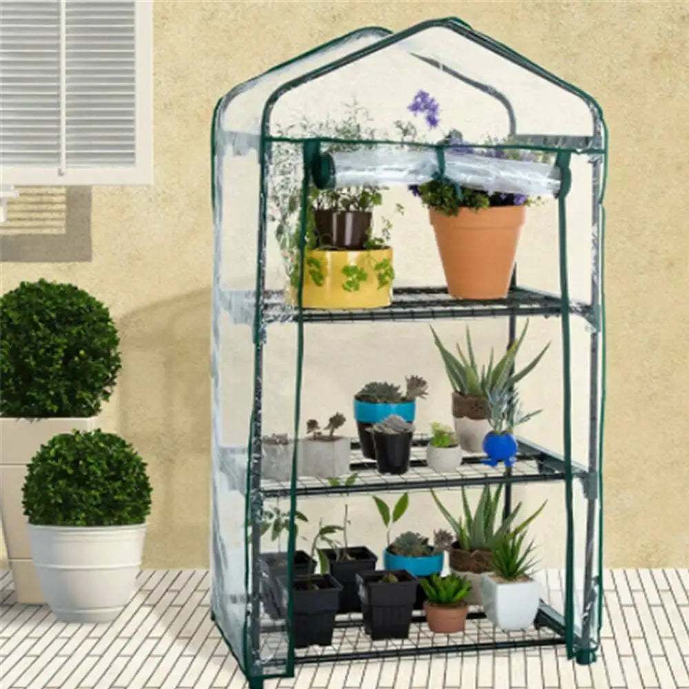 Greenhouse Cover Outdoor Grow Tent Flower And Plant Insulated Warming Shed Sunroom Insulated Rainproof Trellis Garden Accsesory