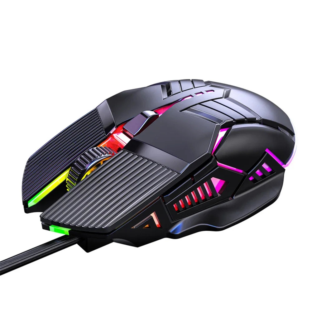 Fanmuran Gaming-Maus Ergonomisch - 3200 DPI, 6 Tasten, RGB