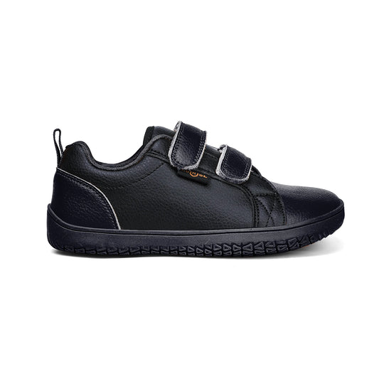 Jungen Mädchen Barfuß Schuhe - Kinder Weite Zehen Minimalistische Mode Sneaker - Leichtgewicht Klettverschluss Kunstleder Walking Flats