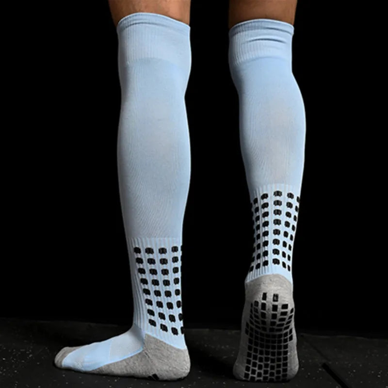 Neue Lange Fußballsocken mit Silikon-Saugnapf-Griff - Antirutsch-Fußballsocken für Sport, Männer und Frauen
