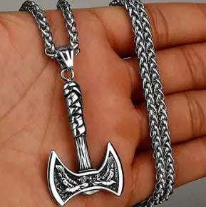 Never fade wolf and raven slavic wild amulet talisman viking necklace jewelry