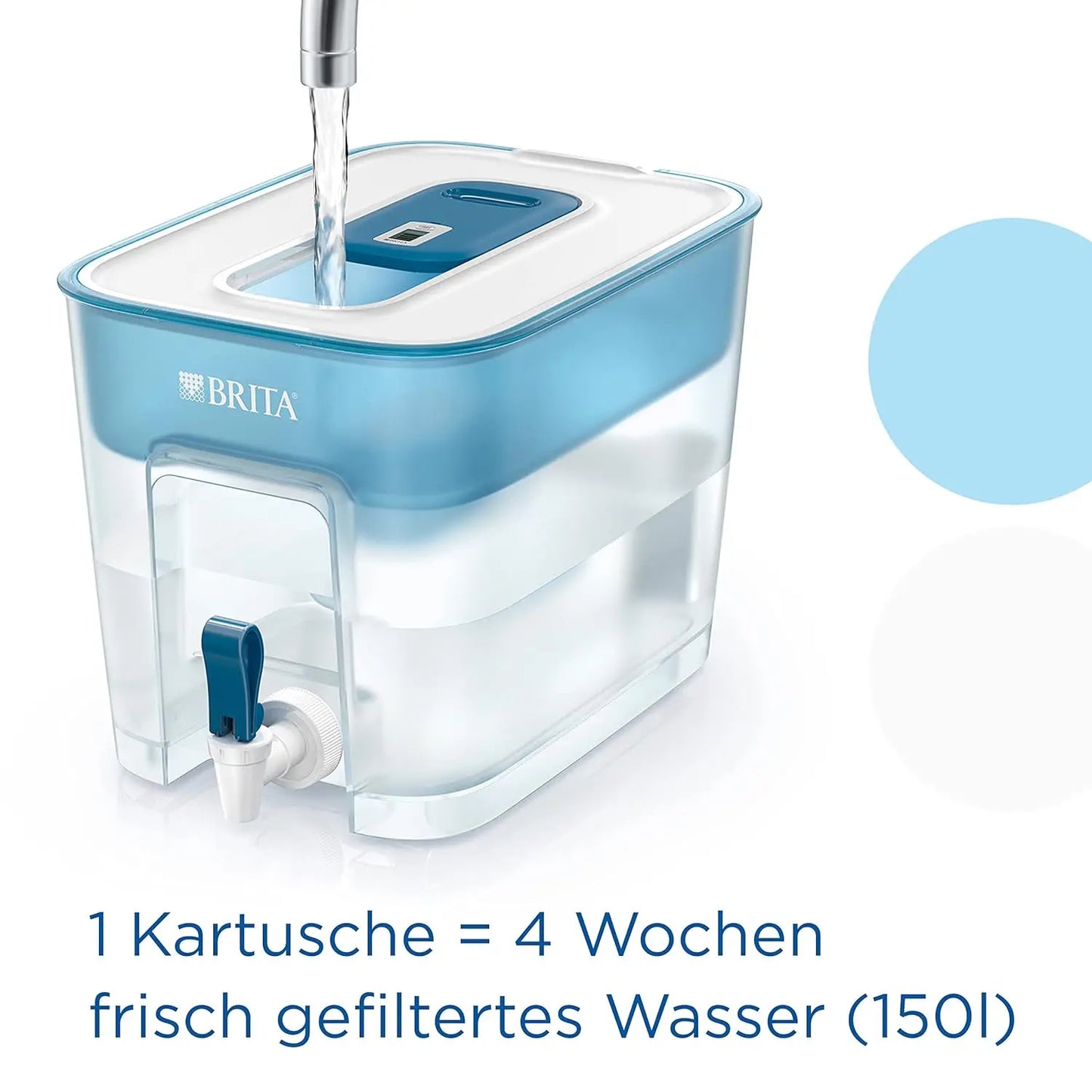 Flow XXL Wasserfilter Mit Zapfhahn - Kapazität 8,2 l, MAXTRA Pro