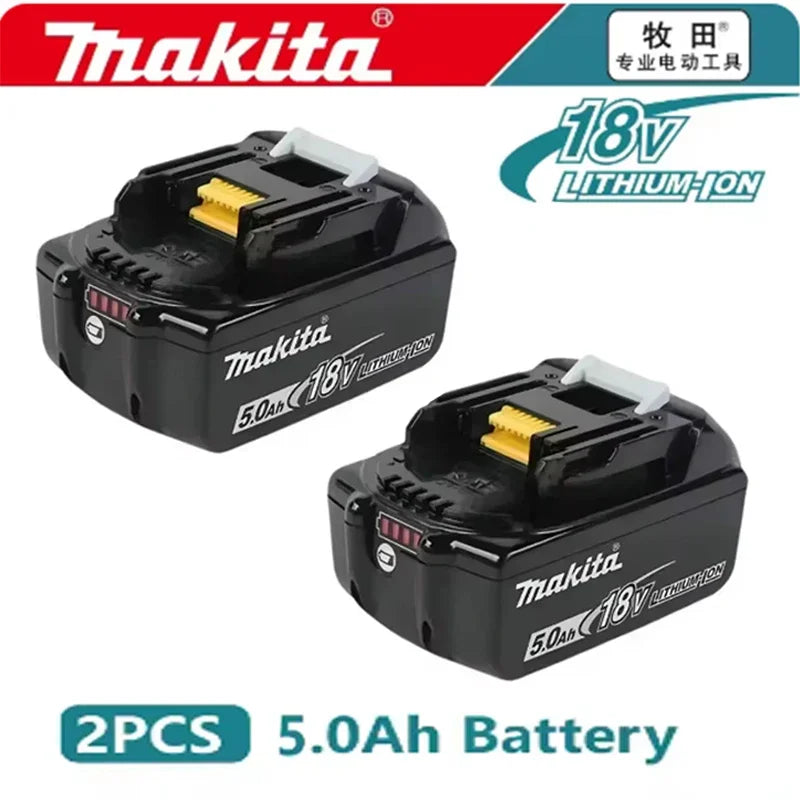 Makita 100% Original Rechargeable Power Tool Battery 6.0Ah 18V BL1830 BL1850 BL1840 BL1860 BL1815，Replaceable LED Lithium-ion