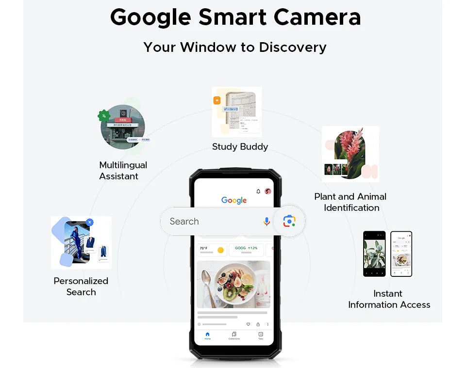 DOOGEE Fire 7 Robustes Smartphone - Akk 13000 mAh, 18W, 6,6 Zoll