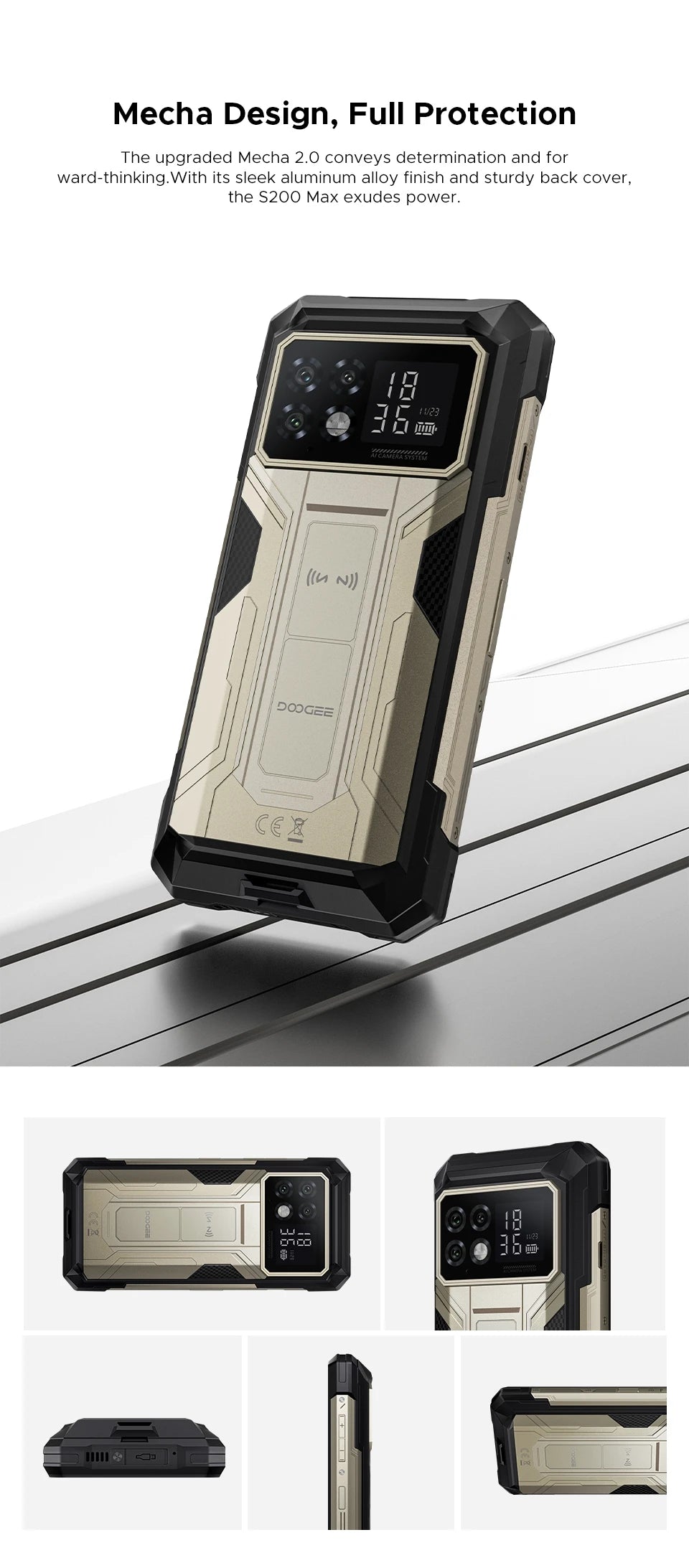 DOOGEE S200 Max Outdoor 5G - 22000 mAh Akku, 66 W, 6,72 Zoll