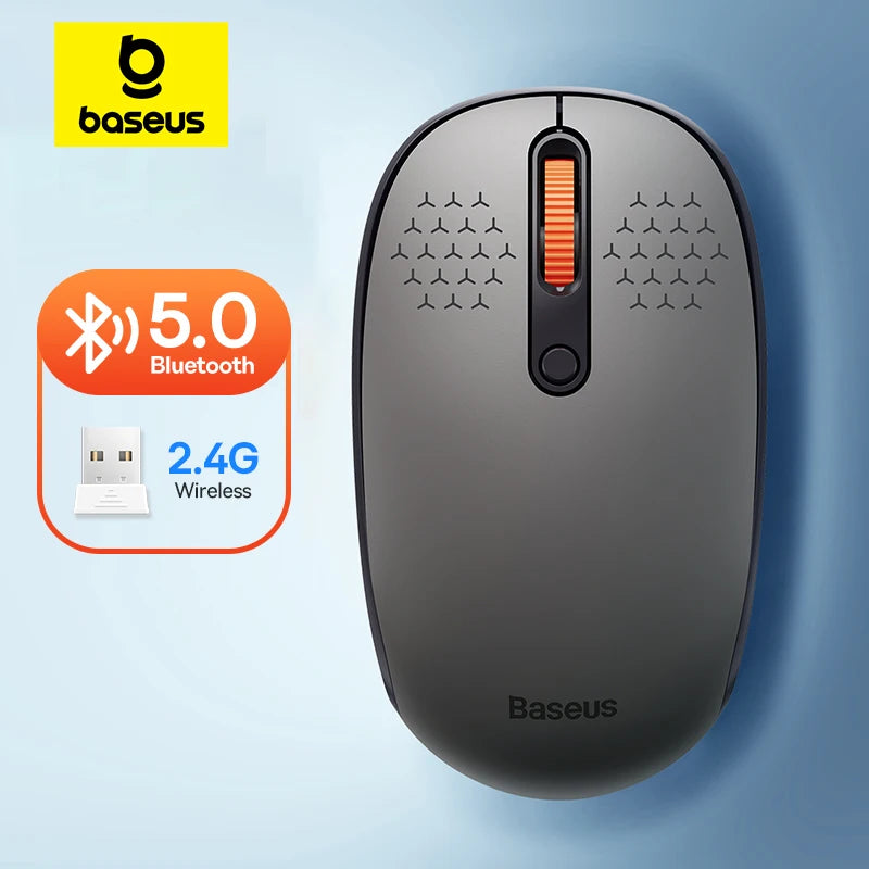 Baseus Maus 1600DPI Silent - Bluetooth/2,4GHz, kompakt