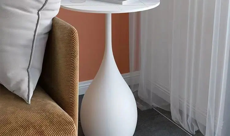 Simple Modern Tea Coffee Table Living Room Household Round Balcony Coffee Table Combination Creative Apartment Sofa Side Table