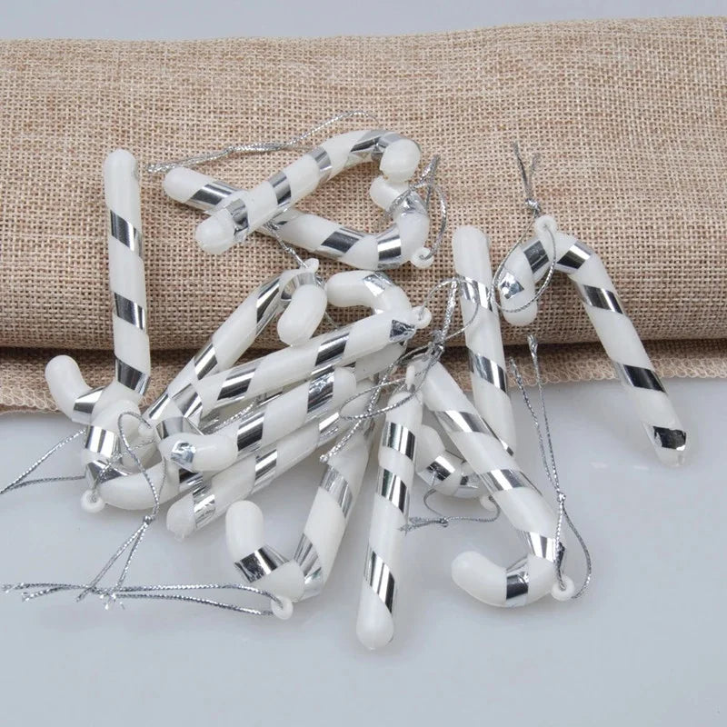 Choice Candy Cane Mini Weihnachtsbaum Deko - 12 Stück, Klein