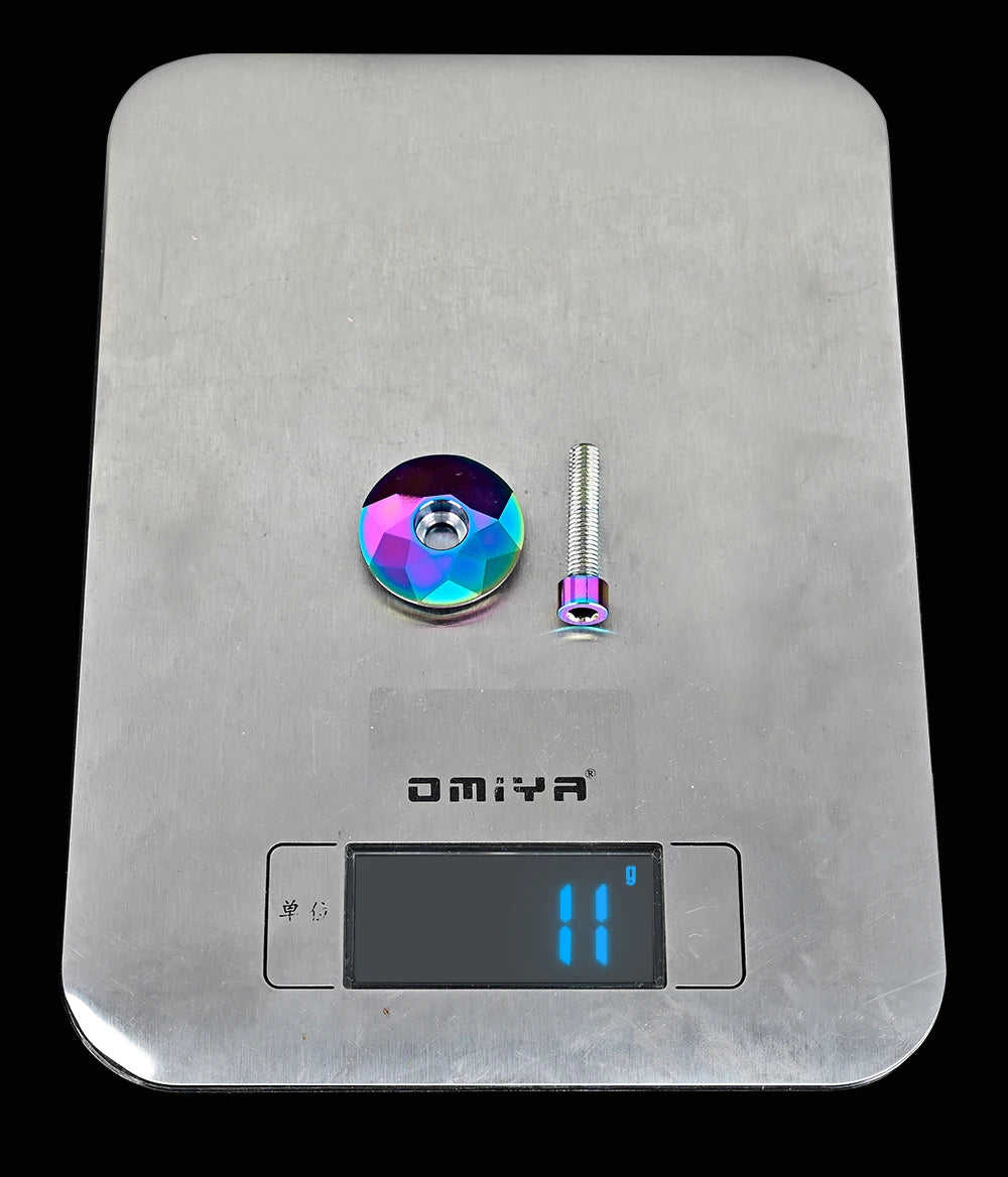 Fahrrad Steuersatz Kappe Gebrannt Blau MTB Rennrad Vorbau Steuersatz Top Kappe Abdeckung mit Schraube für 28.6mm Gabel Kopf Rohr Radfahren Zubehör