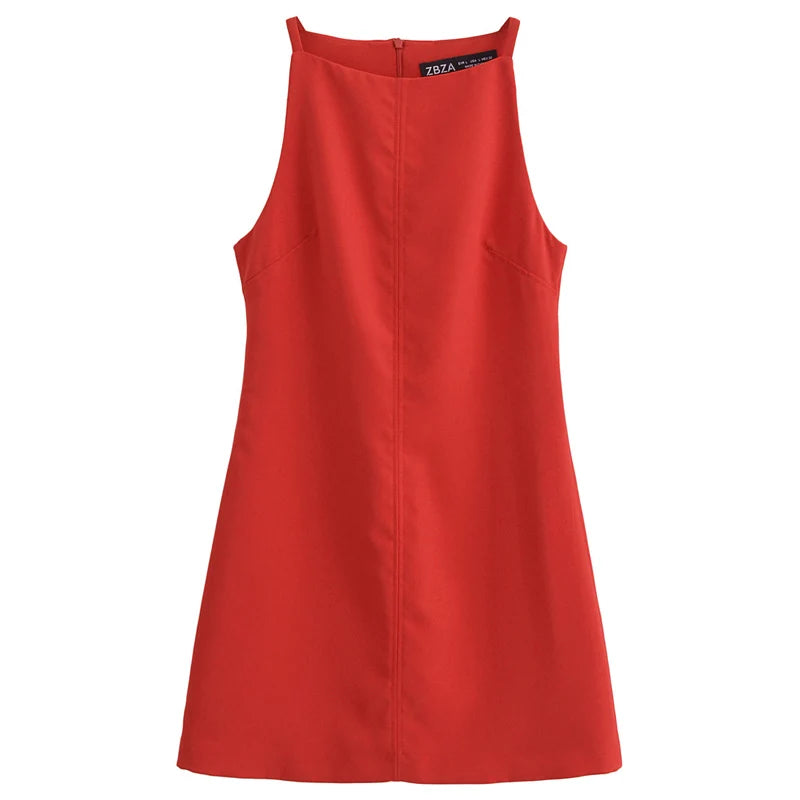 HXAO Fashion Summer Dresses 2024 Womens Dresses Bodycon Sleeveless Mini Dress White Red Blue Black Yellow Dress Vacation Dresses