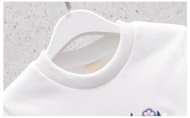 Kinder Set Mädchen Pullover - Langarm Rundhals Größe 4-6J