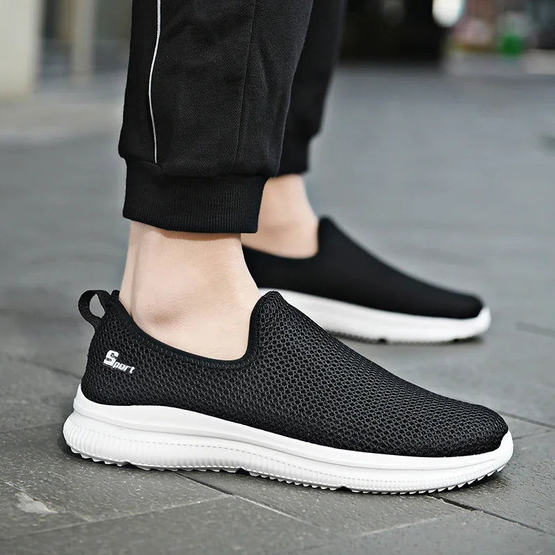 Herren Sneakers Atmungsaktiv Sommer Unisex Casual Schuhe Outdoor Rutschfest Mesh Loafers Walking Leicht Mode Männlich Tennis Schuhe