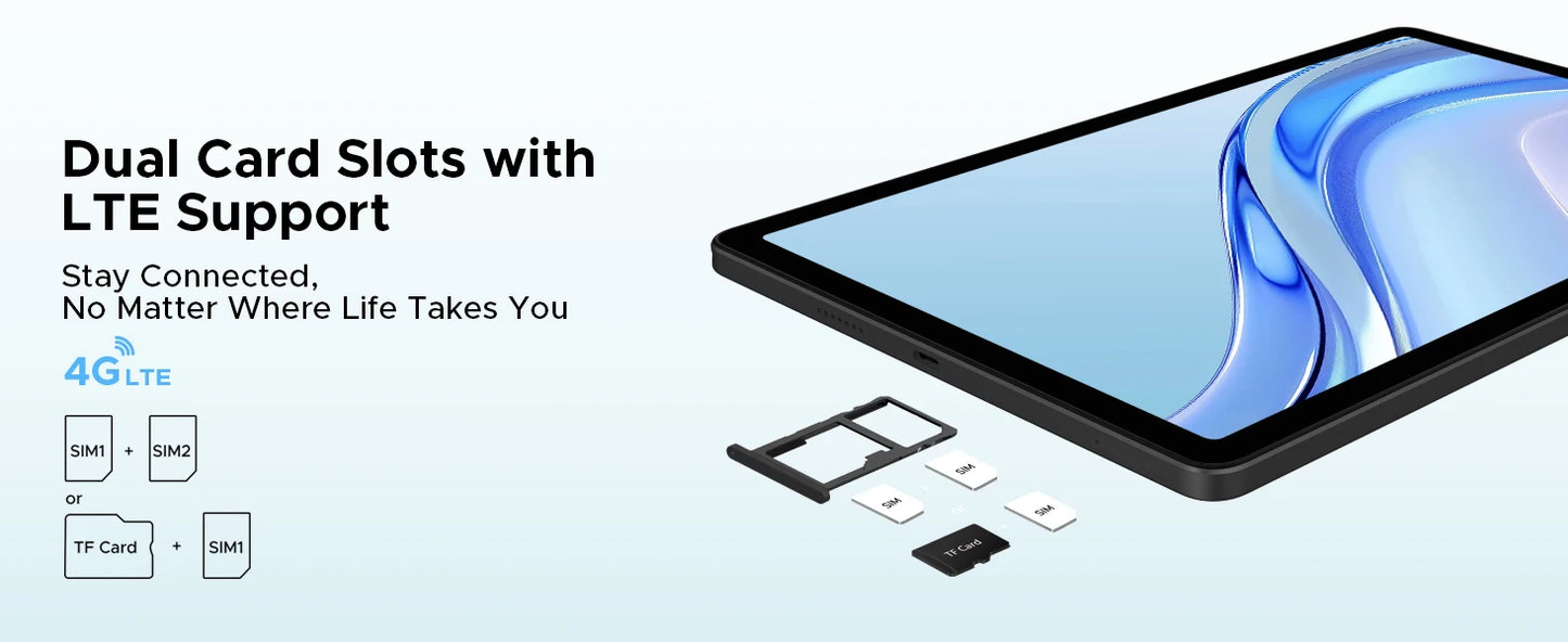 DOOGEE Tab E3 Gemini AI - 12 Zoll Display, 8800mAh Akku, Helio G100