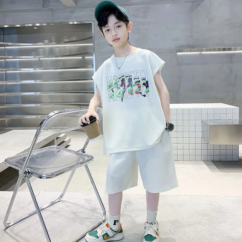 Jungen-Sportset 2025: Tank-Top & Shorts - Performance Athletic Collection