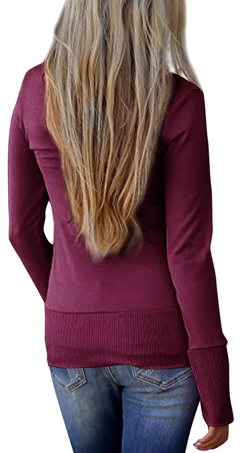 Allukasa Strickjacke V-Ausschnitt - S-2XL Polyester Damen