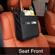 Multifunktionale Auto Sitzrücken Aufbewahrungstasche - Leder Speichertasche Mülltasche - Aufbewahrung Mülleimer für die meisten Modelle
